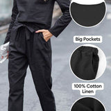 100% Baumwolle Leinen Monochromes 2-Teile Set