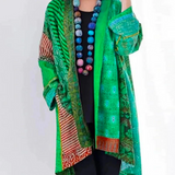 Hanna | Damen Locker geschnittene Boho-Strickjacke in Duster-Länge