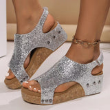Silber glitzernd