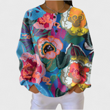 Chloé | Sweatshirt mit großen bunten Blumen