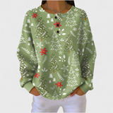 Véronique | Pullover mit Schneeflocken-Motiv