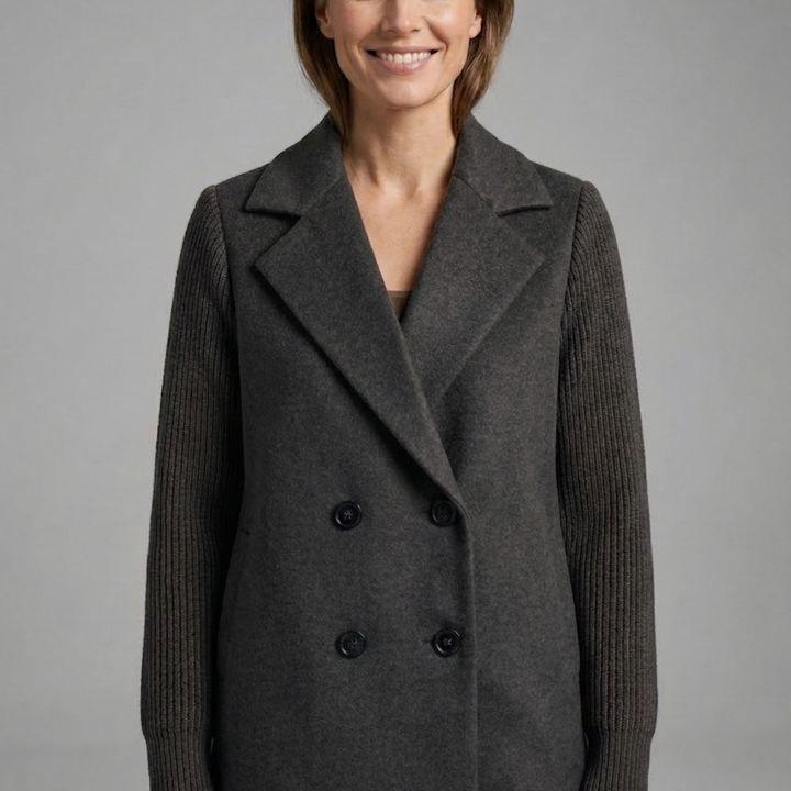 Damen Blazer mit Reverskragen und Knopfverschluss