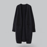 Clara | Damen Langer Oversized Kaschmir Strick Cardigan