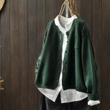 Luisa | Damen Oversize Strick-Cardigan mit Knopfleiste und Taschen