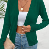 Marlene | Strickjacke Damen V-Ausschnitt Knopfleiste Langarm Cardigan
