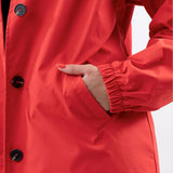Wasserabweisende Übergroße Kapuzen-Windjacke Regenjacke