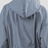 Wasserabweisende Übergroße Kapuzen-Windjacke Regenjacke